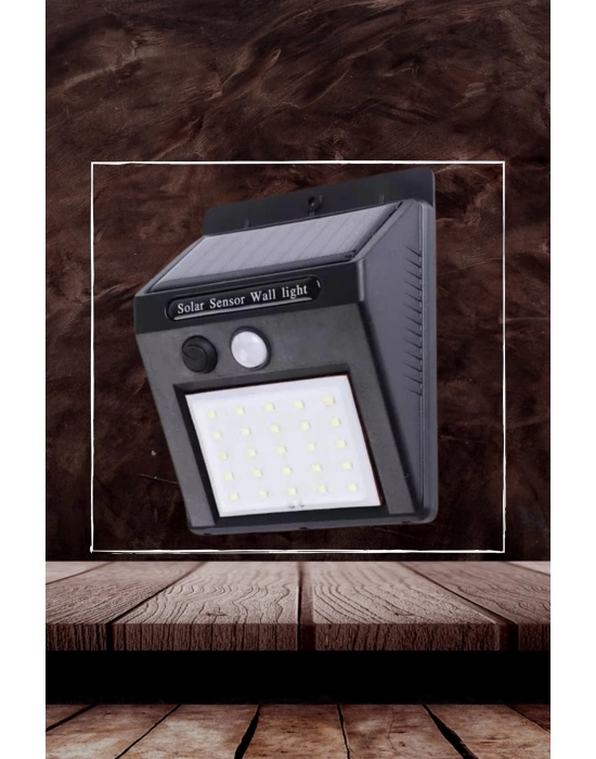 ® Bahçe Aydınlatma Sensörlü Güneş Enerjili Duvar Lambası 40 Led Işık