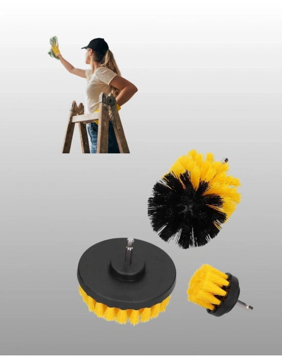 ® Banyo ve Mutfak İçin Matkap Ucu Temizlik Fırçası 3’lü Set