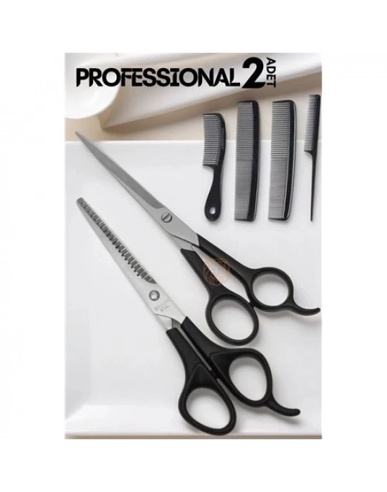 Berber Makas Ara Makas Seti Profesyonel 6.5 inç Çelik