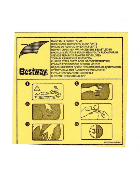 ®  Şişme Ürünler için Tamir Yaması 6,5 x 6,5 cm 62091