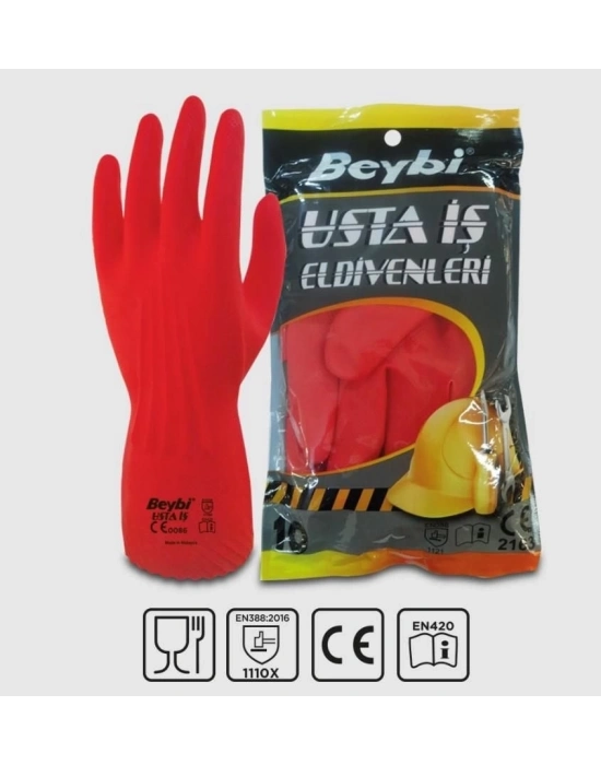 ® Beybi Usta İş Lateks Eldiven NO:9