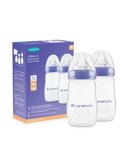 ®   Biberon 2Li Natural Wawa Biberon Emziği 240 ml