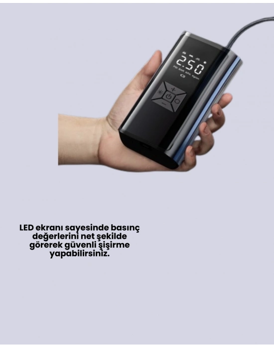 ® Bisiklet, Motosiklet ve Araçlar İçin Çok Amaçlı Hava Pompası