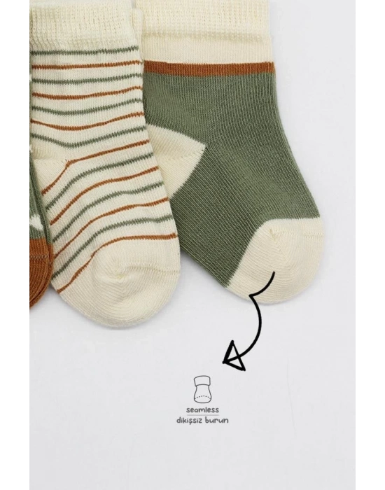 ®   3Lü Penye Kız Soket Çorap 10112 Nil