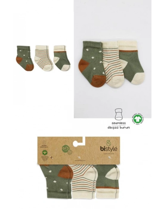 ®   3Lü Penye Kız Soket Çorap 10112 Nil