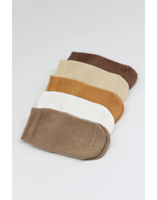 ®   5li Penye Soket Kutulu Basic Çorap 10131 Bej