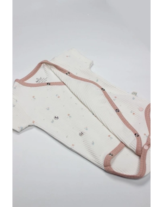 ® 2li Yarım Kol Badi 17119 Ekru Gül Kurusu