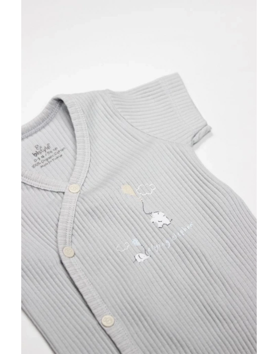 ® 2li Yarım Kol Badi 17117 Ekru Gri