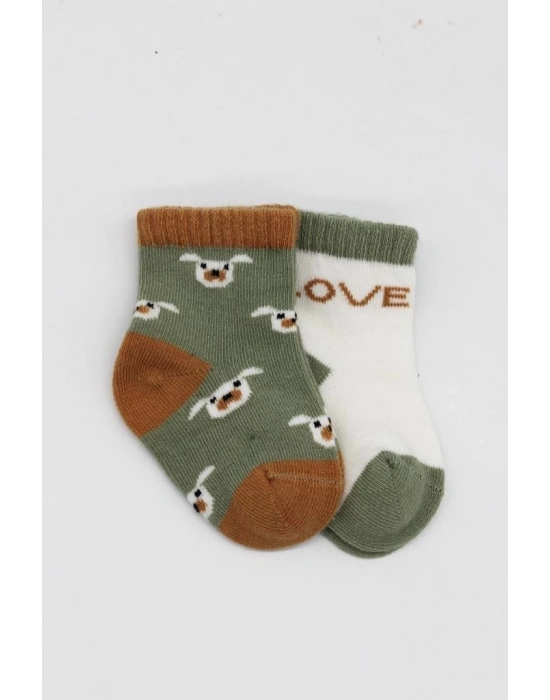 ®   2Li Love Dog Penye Soket Çorap 10118 Nil