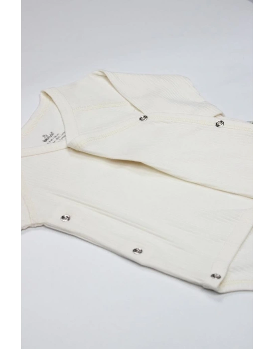 ®   Organic Modal Flying Balloons Kruvaze Uzun Kol Body BS17121 Ekru