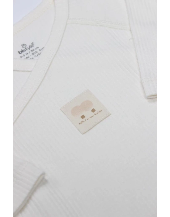 ®   Organic Modal Flying Balloons Kruvaze Uzun Kol Body BS17121 Ekru