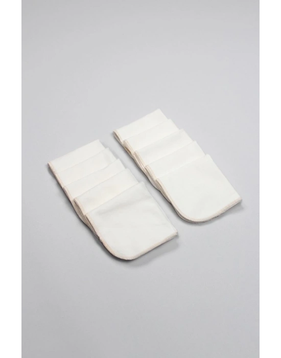 ®   Organik 20x20 10Lu Penye Mendil 90102 Ekru