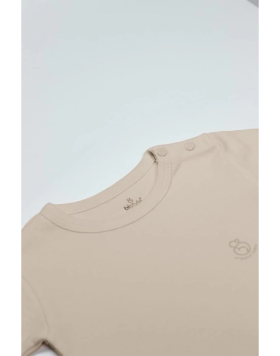 ®   Organik Natural Basic Style Yarım Kol Body BS17103 Bej