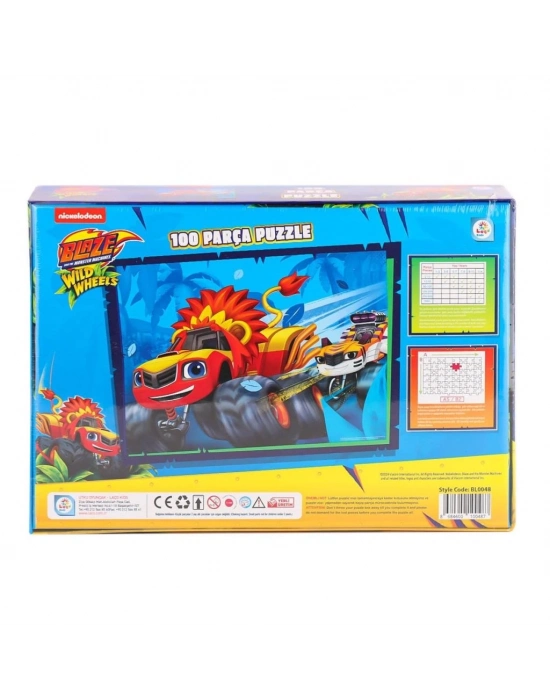 ® BL0048 Blaze Machines 100 Parça Puzzle