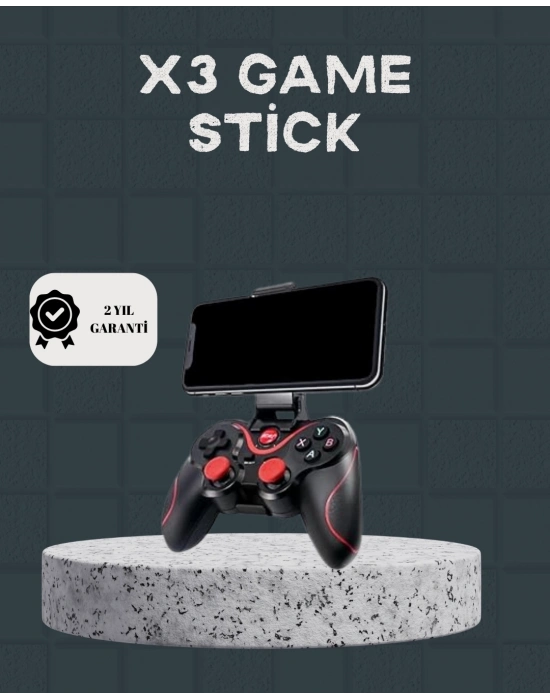 ® Bluetooth Kablosuz Oyun Kumandası – Android, iOS, PC Uyumlu