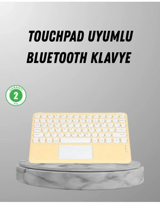 Bluetooth Klavye – Kablosuz, Sessiz Tuşlu, Android iOS Windows Uyumlu, Kompakt Taşınabilir Tasarım