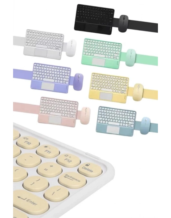 ® Bluetooth Touchpad Klavye 10.9 inch Kablosuz Wifi Q Klavye Slim