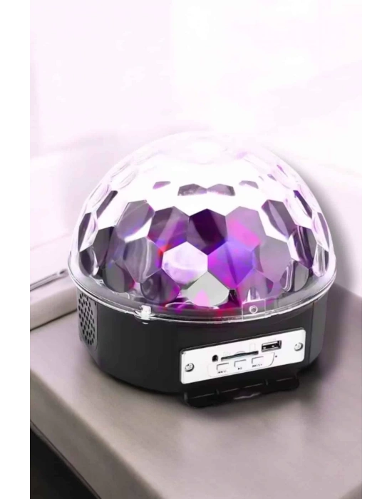 ® Bluetooth ve Uzaktan Kumandalı Çok Renkli Masaüstü Disko Topu