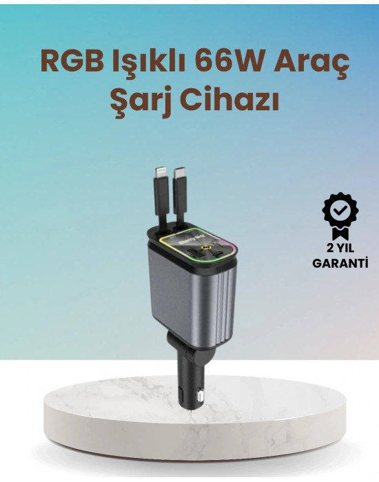 ® BMW, Mercedes, Audi, Volkswagen Araçlar için 4’ü 1 Arada Hızlı Şarj Cihazı