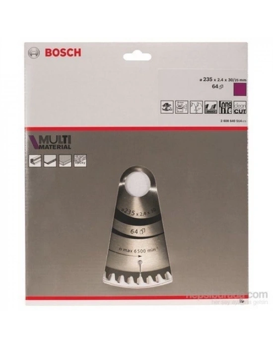 ® Bosch  MultiMaterial 235X2,4X30/25 mm 64 Diş Testere