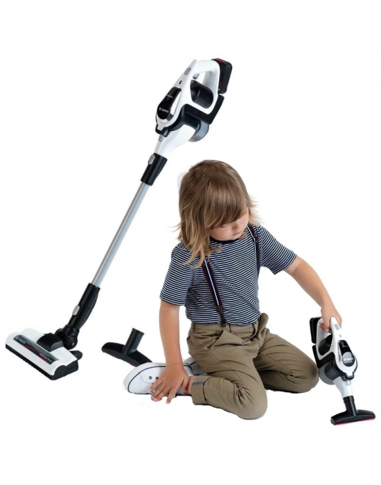 Oyuncak Sesli Işıklı Beyaz Elektrik Süpürgesi