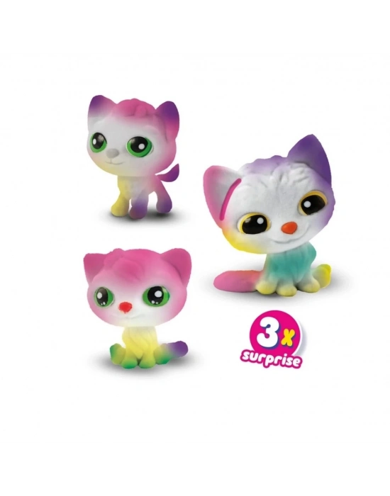 ® Boya Üfleme Kalemi 3x Kedicik Sürprizi