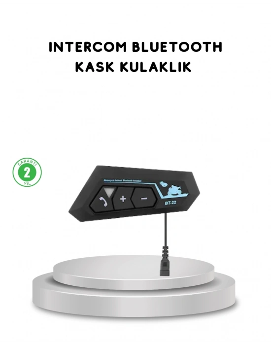 ® BT22 Kask Bluetooth Kulaklık 5.0 Gürültü Engelleyici ve Eller Serbest Kullanım