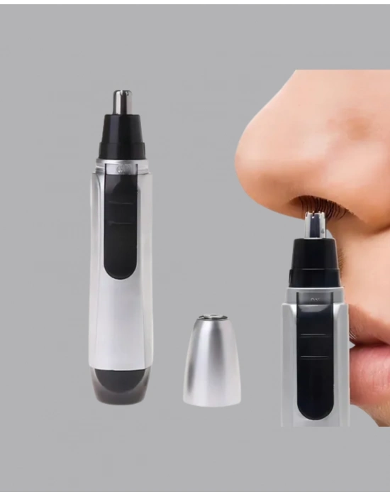 ® Burun Kulak ve Kaş Tıraş Makinesi 3D Keskin Bıçaklı Pil ile Çalışan