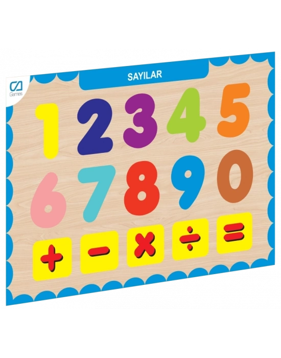 ® CAAHS-3207 AHŞAP SAYILAR BUL-TAK