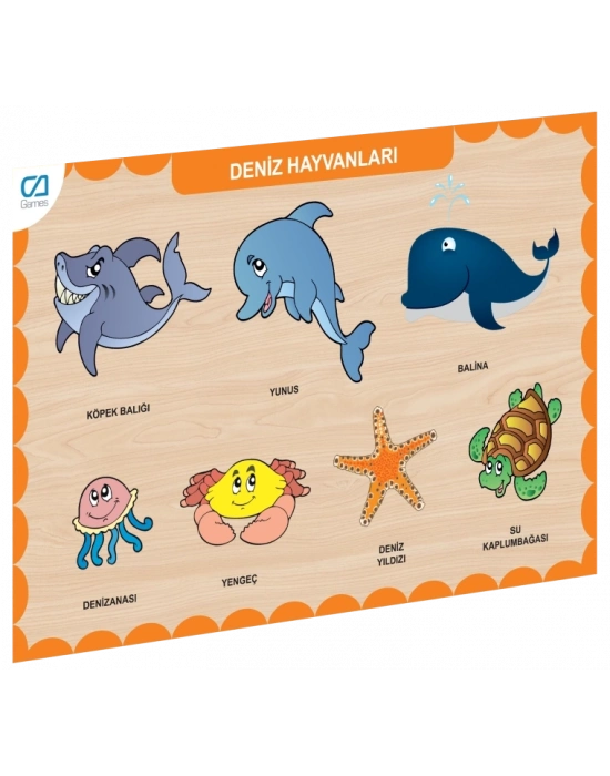 CAAHS-3212 AHŞAP DENİZ HAYVANLARI BUL-TAK