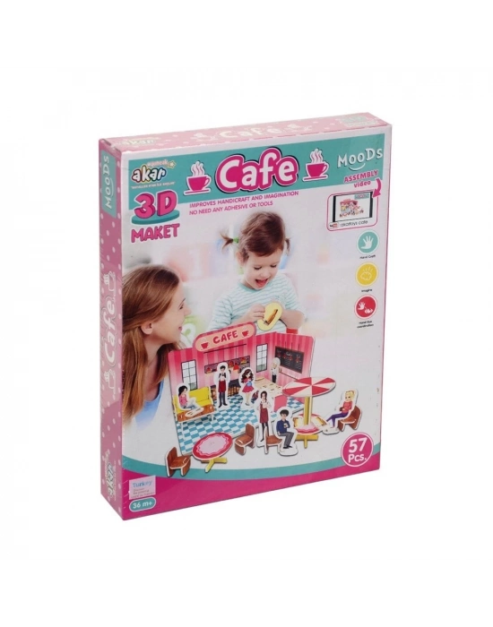 ® Cafe Maket 3 Boyutlu Puzzle