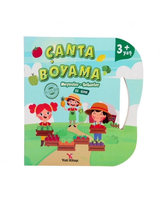 ® Çanta Kitap Boyama Kitabı Meyve ve Sebzeler
