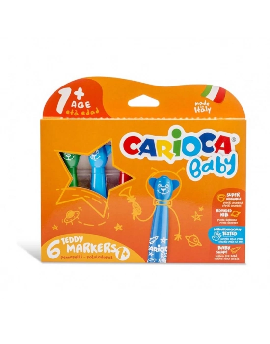 ® Teddy Jumbo Keçeli Boya Kalemi 6lı