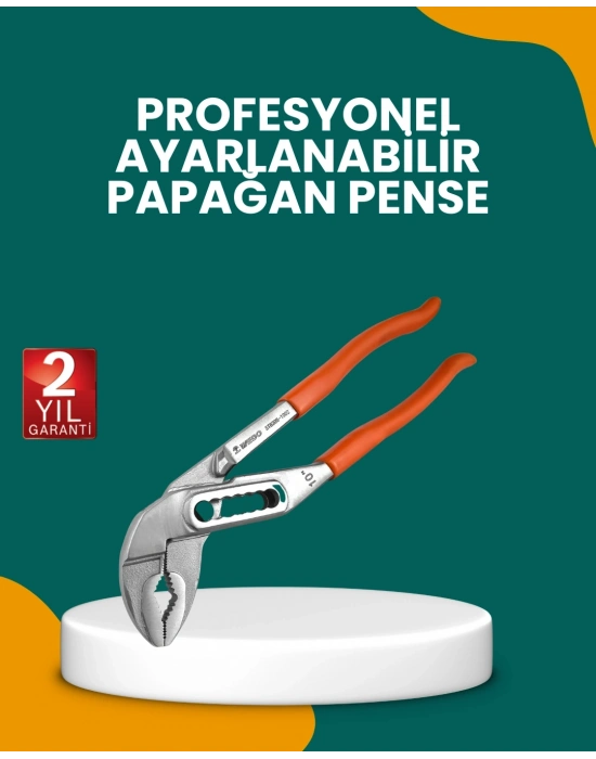 ® Çelik Alaşımlı Ayarlı Papağan Pense Yalıtımlı Sap