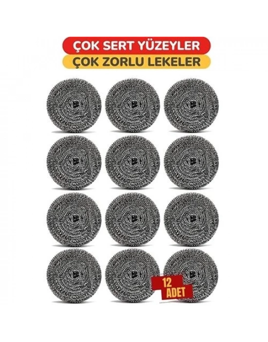 ® Çelik Bulaşık Ovalama Teli 12 Adet