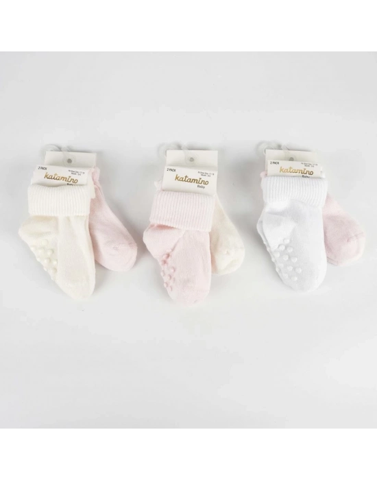 ®  Cenet 2li Absli Kız Bebek Soket Çorap K44048 (ADET FİYATIDIR)