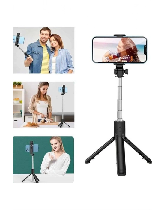 ® Cep Telefonu Tripod Standı Manyetik Selfie Sopa Bluetooth Uzaktan Kumandalı