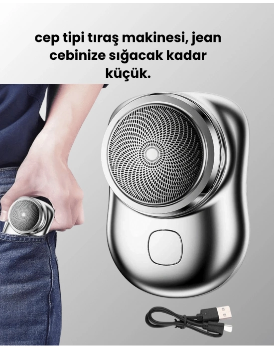 ® Cep Tipi Elektrikli Tıraş Makinesi – Güçlü, Sessiz, Su Geçirmez ve Ultra Taşınabilir