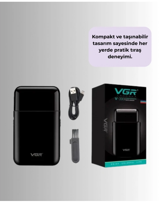 ® Çift Başlıklı Elektrikli Tıraş Makinesi | Suya Dayanıklı, Hafif ve Ergonomik