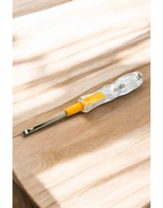 ® Çift Taraflı Elektrik Kontrol Kalemi Şeffaf Tornavida