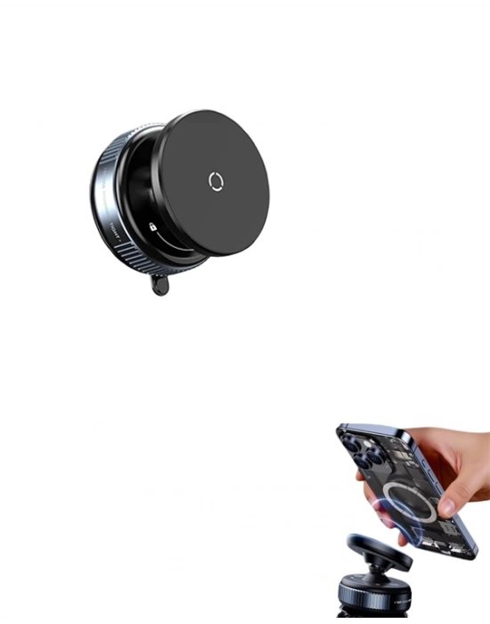 ® Çift Taraflı Vakum Emme Özellikli 4.7+ İnç Telefon Tutucu – Güvenli Sabitleme