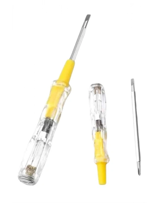® Çift Uçlu Kontrol Kalemi Elektrik Test Kalemi Şeffaf