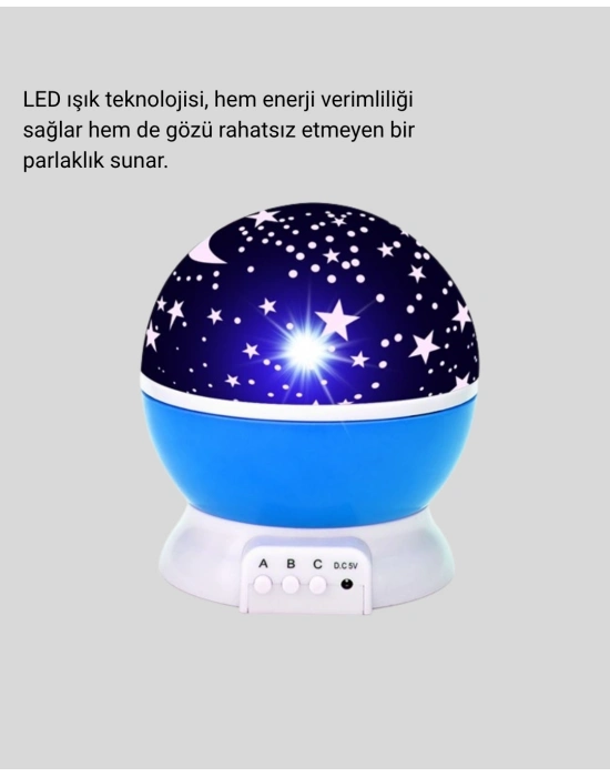 ® Çocuk Gece Lambası 6 Modlu Renkli LED Enerji Tasarruflu Masal Işığı