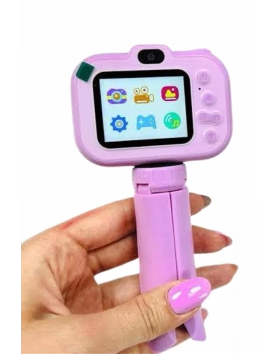 ® Çocuk Için Eğitici Video Kamera Ayaklı Mini Fotoğraf Makinesi