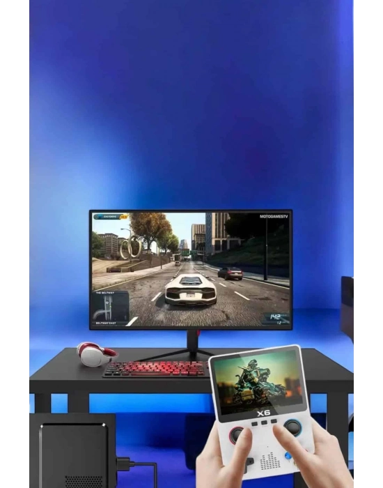 ® Çocuklara Özel 666 Oyunlu X6 Atari Video İzleme ve Müzik Dinleme