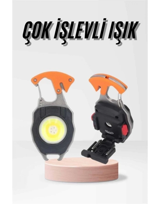 ® Çok İşlevli Acil Durum Işığı USB Şarjlı Cep Feneri 7 Farklı Mod
