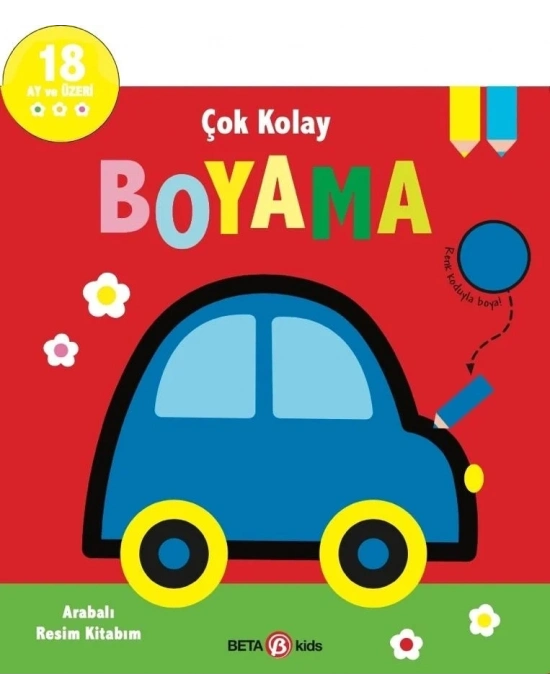Çok Kolay Boyama Arabalı Resim Kitabım