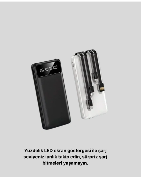 ® Çoklu Güvenlik Korumalı 20.000 mAh Powerbank Fener Özellikli