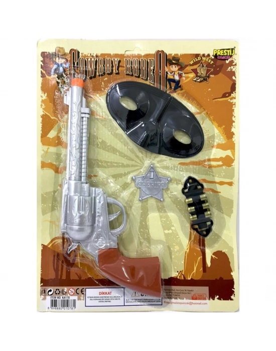 ® Cowboy Rodeo Şerif Yıldızlı Kartela Kovboy Seti