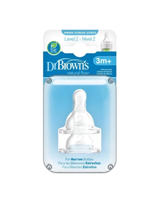 ®   Dar Ağız 2.Evre 2Li Silikon Biberon Emziği